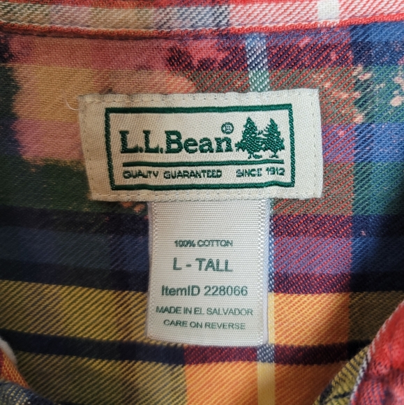 SOLD L.L. Bean Flannel Shirt - Picture 7 of 9
